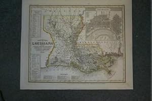 (Map of Louisiana): Neueste Karte von Louisiana.1845.