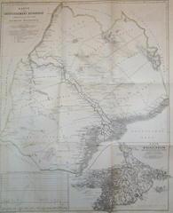 (Map of Russia- Astrachan, Volga River): Karte Von Gouvernement Astrachan (inset: Karte Vom Wolga...