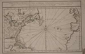 (Map of Eastern America and Atlantic Ocean): Carte De L'Ocean Occidental et Partie De L'Amerique ...