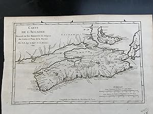 (Map of Canada, Nova Scotia): Carte De L'Accadie.