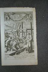 (Set of 3 Engravings re: The Story of Noah): 1. The Building the Ark 2. The Deluge, and Goeing In...