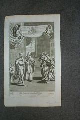 (Set of 5 Engravings re: The Story of Solomon): 1. Solomon Made King 2. Solomons Wise Judgment 3....