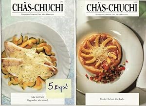 5 Exemplare. CHÄS - CHUCHI 2/3/4/5/10(1992) - Rezepte mit Schweizer Käse. Jeden Monat neu.