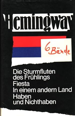 ERNEST HEMINGWAY in sechs(6) Bänden. Dünndruckpapier. Nr: 77632/ 77631/ 77633/ 77634/ 77635/ 77636.