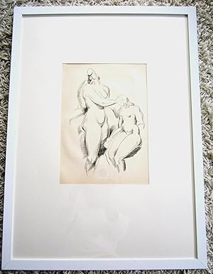 FIGÜRLICHE KOMPOSITION - Lithografie, gerahmt - Aus GENIUS - Zeitschrift für werdende und alte Ku...