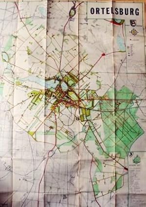 Ortelsburg (Stadtplan). Nach alten Plänen gezeichnet und aus dem Gedächtnis ergänzt von 1936