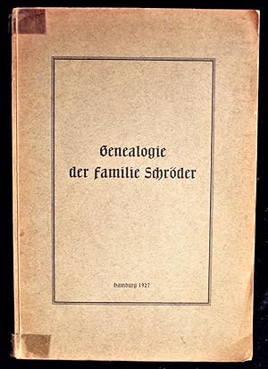 Genealogie der Familie Schröder