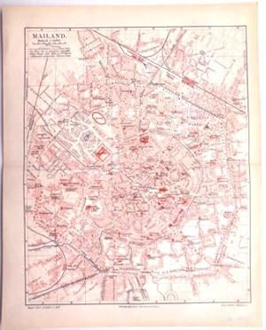 Mailand. Stadtplan