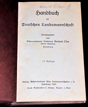 Handbuch der Deutschen Landsmannschaft.