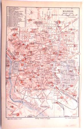 Madrid. Stadtplan