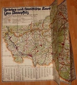 Verkehrs- und Statistische Karte Gau Saarpfalz