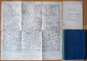 Karte des Deutschen Reiches - Umdruckausgabe. Konvolut von 9 topographischen Karten.