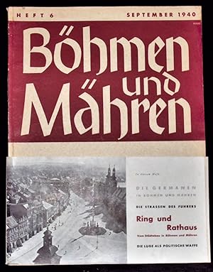 Böhmen und Mähren. Blatt des Reichsprotektors in Böhmen und Mähren.Heft 6, September 1940