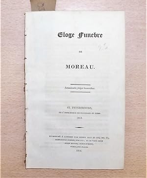 Eloge Funebre De Moreau