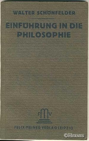 Einführung in die Philosophie.,