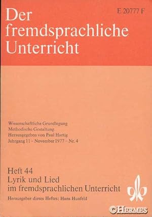 Lyrik und Lied im fremdsprachlichen Unterricht.,