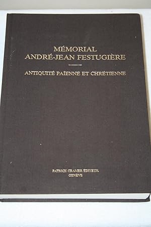 Mémorial André -Jean Fustigière , Antiquité païenne et chrétienne.