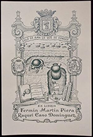 Ex-libris para Fermín Martín Piera - Raquel Cano Domínguez