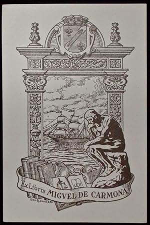 Ex libris para Miguel de Carmona