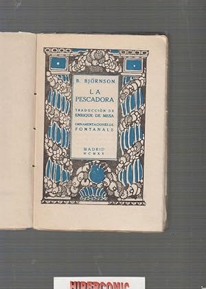 LA PESCADORA / B. BJORNSON, -ED. SATURNINO CALLEJA 1920
