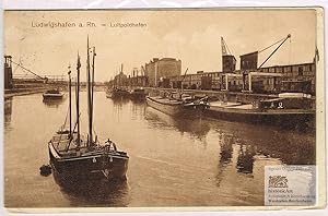 Ludwigshafen a. Rh. - Luitpoldhafen. Fotopostkarte 1911