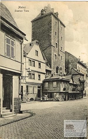 Mainz. Eiserner Turm. Photopostkarte mit Lichtdruck 1920