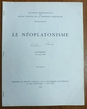 Thomas Taylor et Le Mouvement Romantique Anglais [ Le Neoplatonisme ] Royaumont 9-13 Juin 1969.