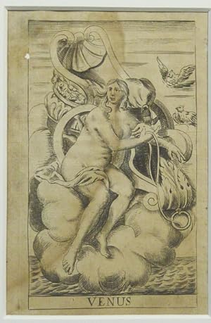 An original matted, illustration of the Goddess Venus from the 1678 edition of Robert Whitcombe's...