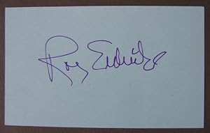 Roy Eldridge Signed Original Autograph Card