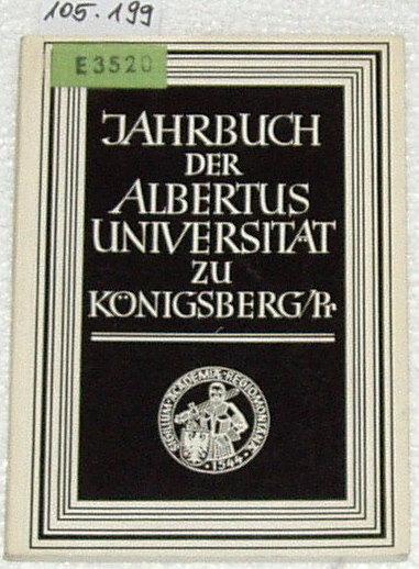 Jahrbuch der Albertus-Universität zu Königsberg / Pr. Band XXV (1975). (Jahrbuch der Albertus Universität zu Königsberg/Pr.; JBK 25)