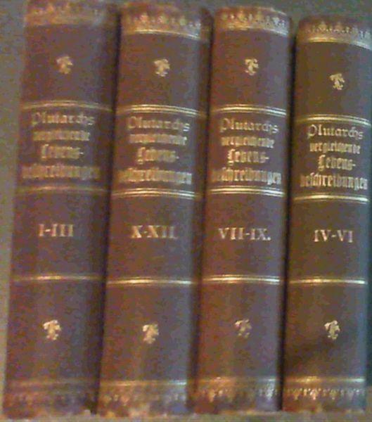 Plutarchs vergleichende Lebensbeschreibungen - 12 volumes in set of four books