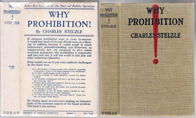 Why Prohibition By Stelzle Charles George H Doran