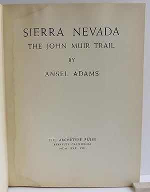 Sierra Nevada -- The John Muir Trail: Adams, Ansel