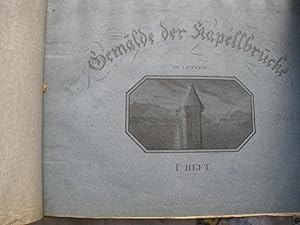 GEMALDE DER KAPELLBRUCKE IN LUZERN