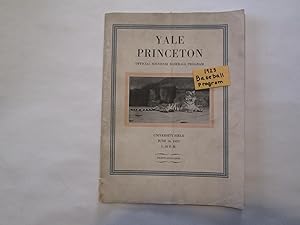 YALE PRINCETON OFFICIAL SOUVENIR BASEBALL PROGRAM 1923