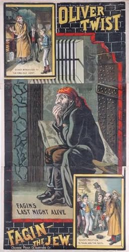 Fagin the Jew, Poster by Cruikshank for Dicken's Oliver Twist