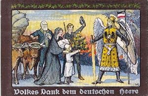 Hamburger Opfertag. Weihnachtsgabe 1915 für unsere im Felde stehenden Truppen. Farbige Postkarte....