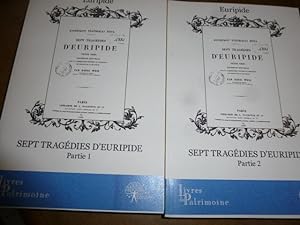 SEPT TRAGEDIES D'EURIPIDE - 2 tomes.