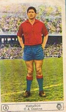 CROMO SUELTO. C. A. OSASUNA. Nº 8. MARAÑON. CAMPEONATO 1959 60. EDICIONES FERCA. (Coleccionismo D...