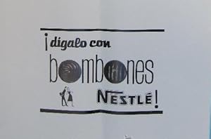 MUESTRA DE DISEÑO PUBLICITARIO. BOMBONES NESTLÉ. AÑOS 60. (Coleccionismo Papel/Carteles Pequeño F...