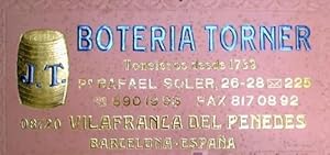 BOTERIA TORNER. VILAFRANCA DEL PENEDES, BARCELONA. S/F. (Coleccionismo Papel/Carteles Gran Format...