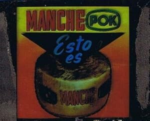 CLICHÉ DE PUBLICIDAD MANCHE POK, QUESO. SIN FECHA. DÉCADA DE 1950? (Coleccionismo Objetos/Cartele...