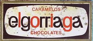 CHAPA METALICA. CARAMELOS CHOCOLATES ELGORRIAGA CHOCOLATE, SIN FECHA. (Coleccionismo Objetos/Cart...