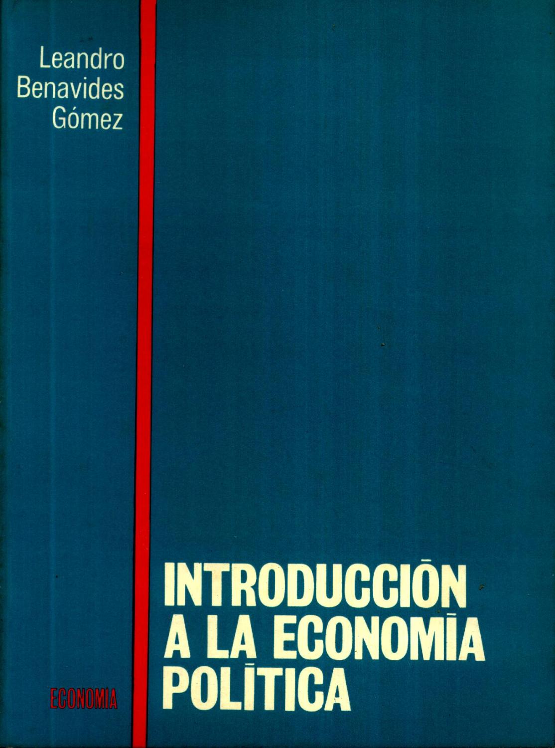 Introduccion a la Economia Politica - BENAVIDES