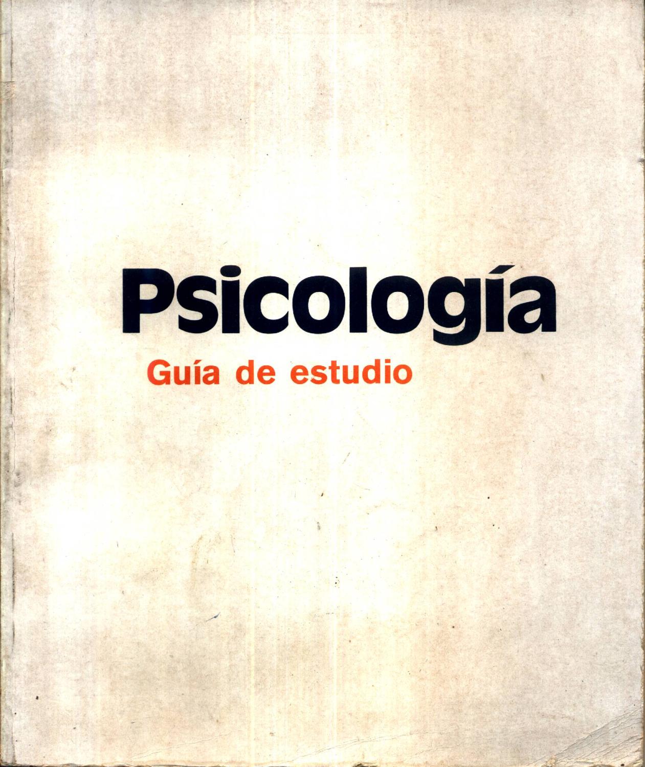 Psicologia Guia de Estudio - LINDZEY