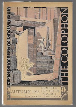 The Colophon New Series : A Quarterly for Bookmen, Autumn 1935 (Vol. I, No. 2)