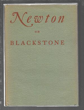 Newton on Blackstone