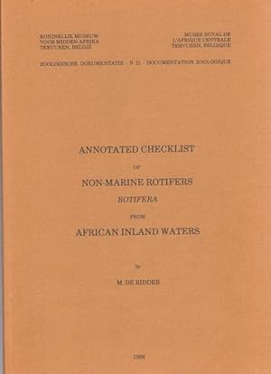 Annotated Checklist of Non-marine Rotifers Rotifera from African Inland Waters