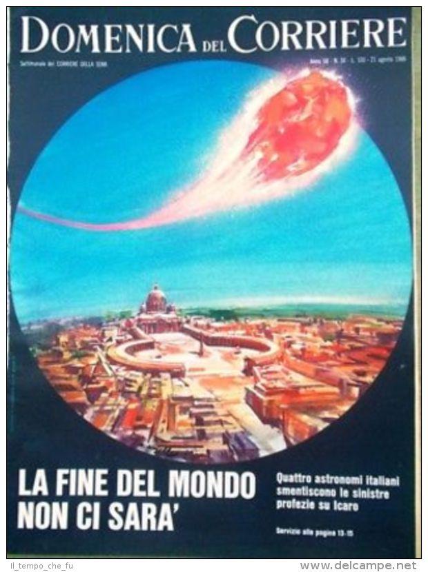 La Domenica del Corriere 21 Agosto 1966 Neurochirurgia Biagi Agnelli Fine Mondo