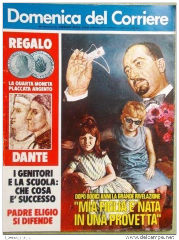 La Domenica del Corriere 22 Maggio 1975 Provetta Moser Spadolini Tv a Colori Rai